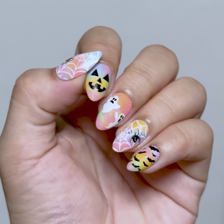 Fall Occasions: Playful Pumpkins (m254) - Nail Stamping Plate