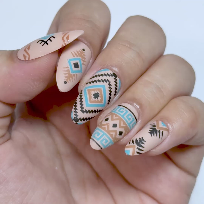 Ancient Geometry (M695) - Nail Stamping Plate