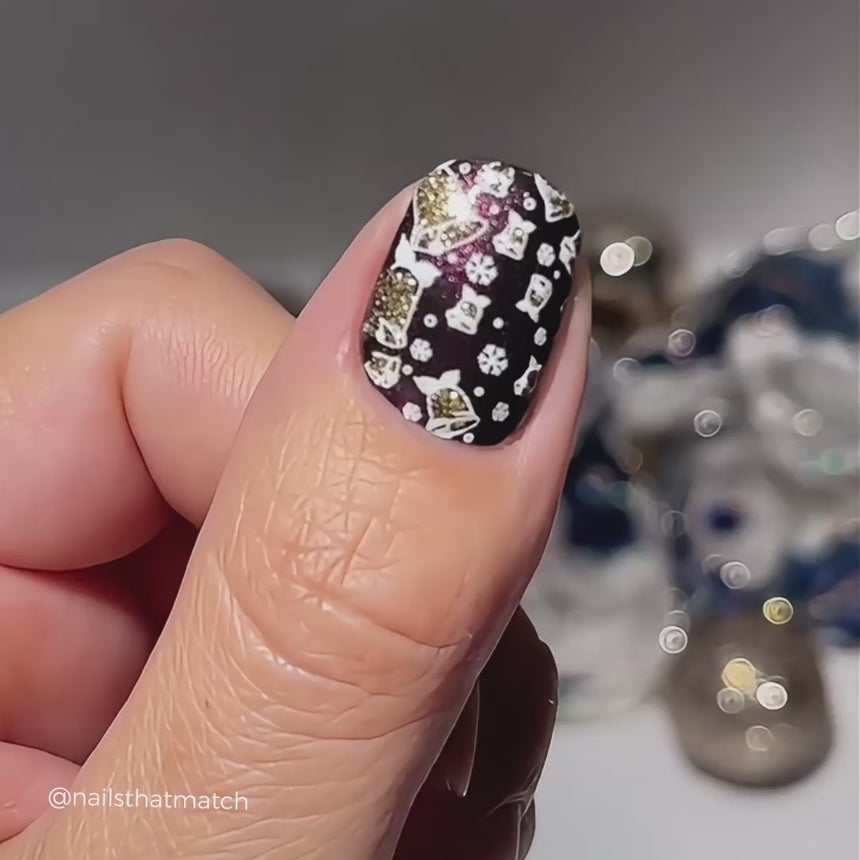 Festive Gradients (M400) - Nail Stamping Plate