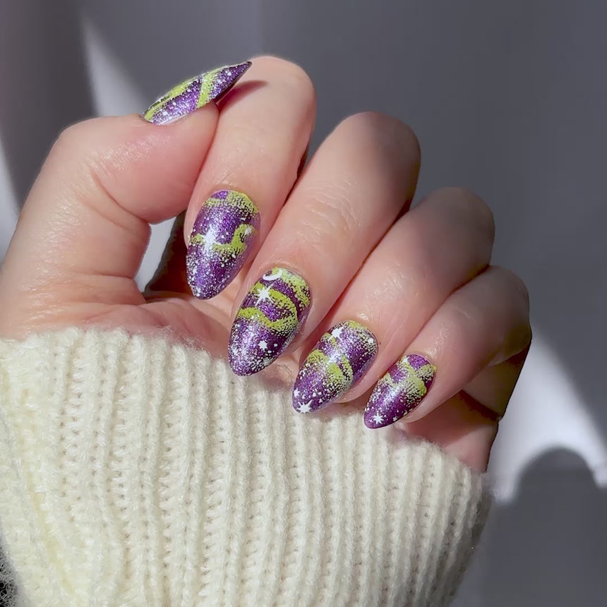 Starlit Skies (M676) - Nail Stamping Plate