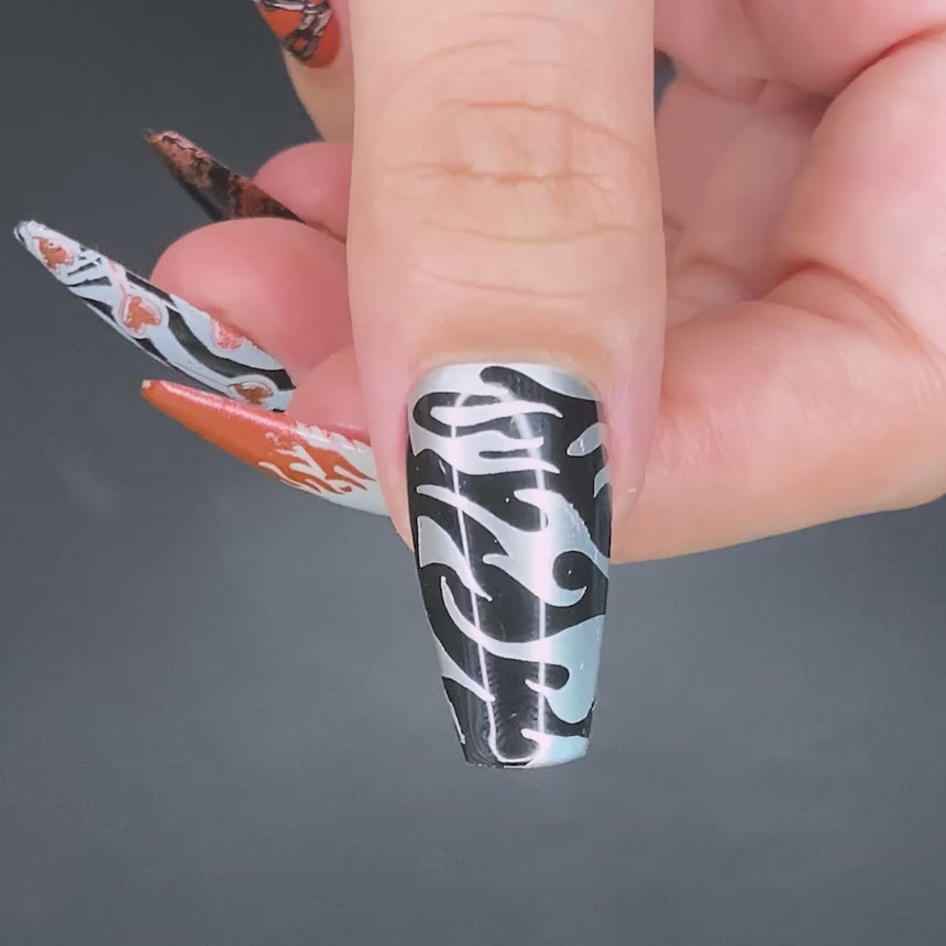 Y2K Cutie (M438) - Nail Stamping Plate