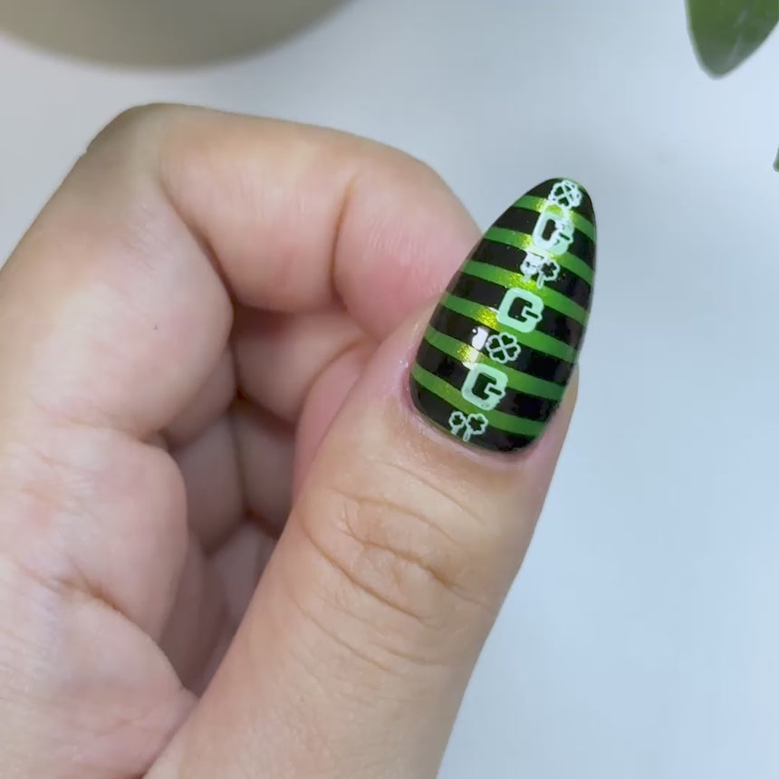 Lucky Shamrock (M455) - Nail Stamping Plate
