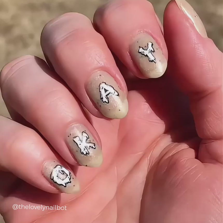 Drip Font (M544) - Nail Stamping Plate