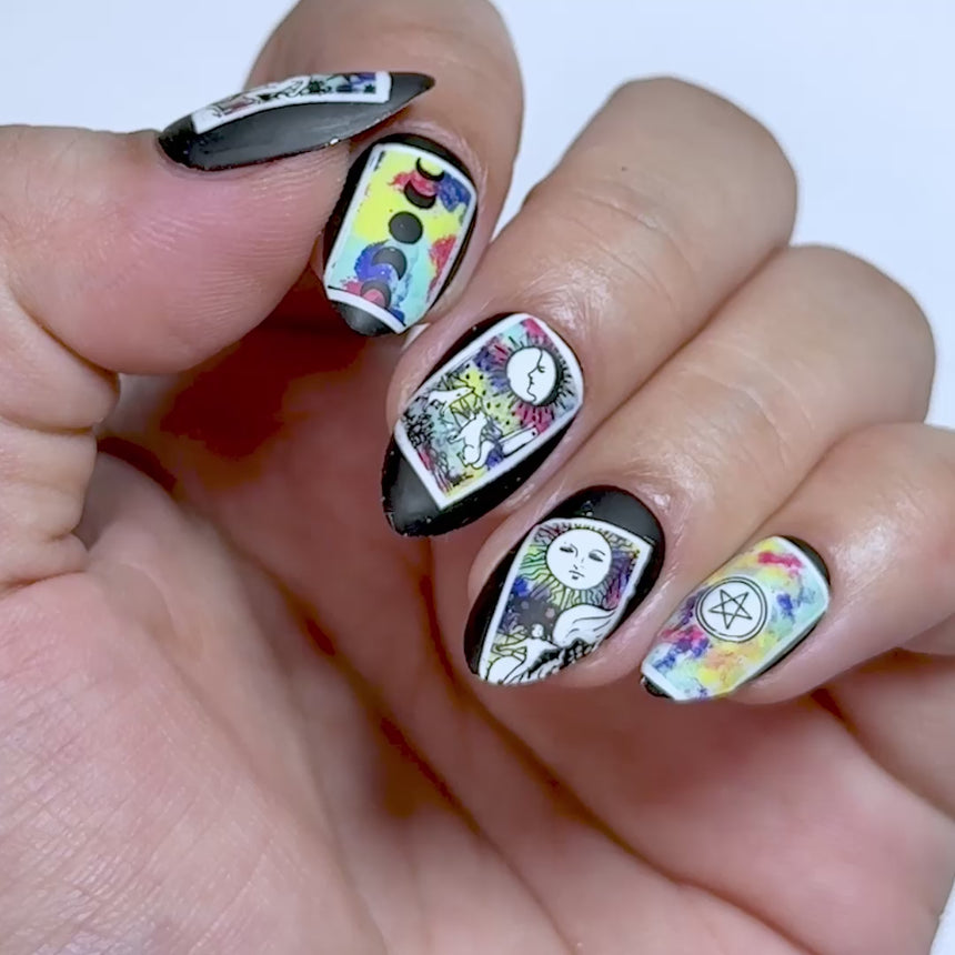 Cards of Fate (M716) - Nail Stamping Plate