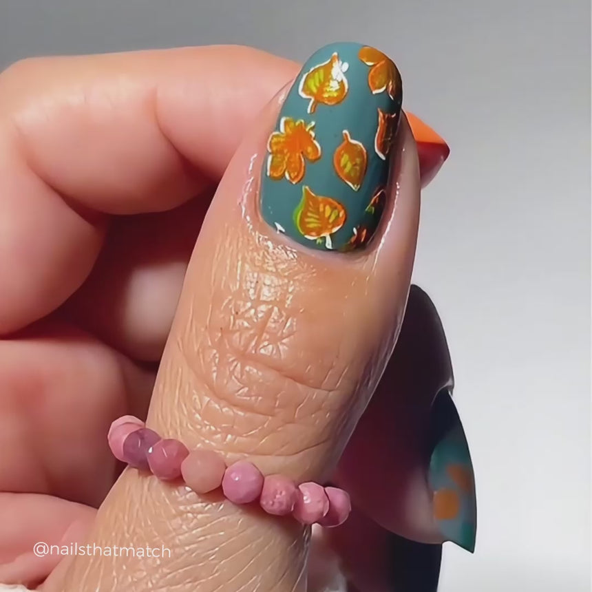Fall Layers:  Cozy Campsite (m076) - Nail Stamping Plate