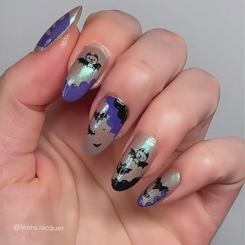 Boo-gie French (M304) - Nail Stamping Plate