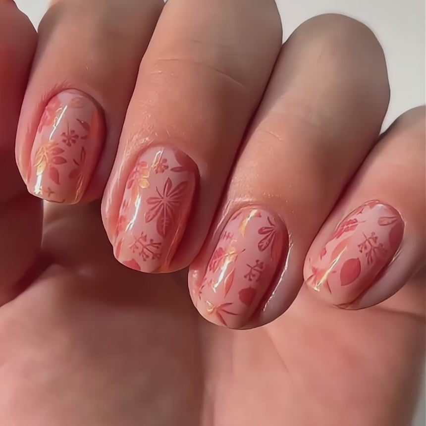 Fall Occasions: Friendly Forest (m022) - Nail Stamping Plate