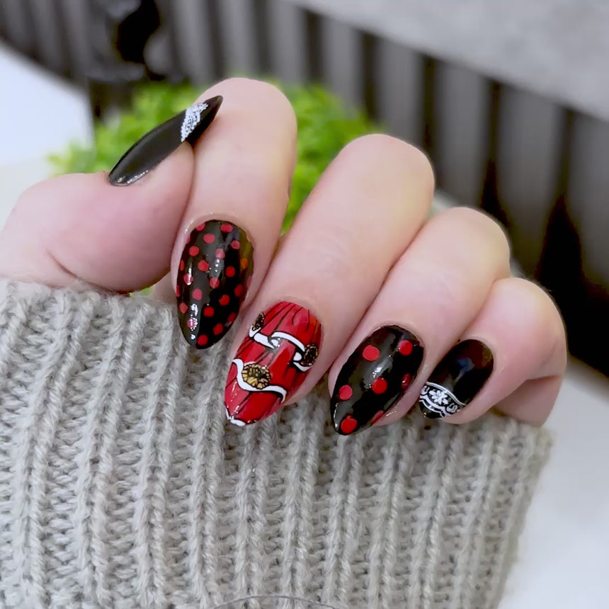 Dance of Life (M733) - Nail Stamping Plate