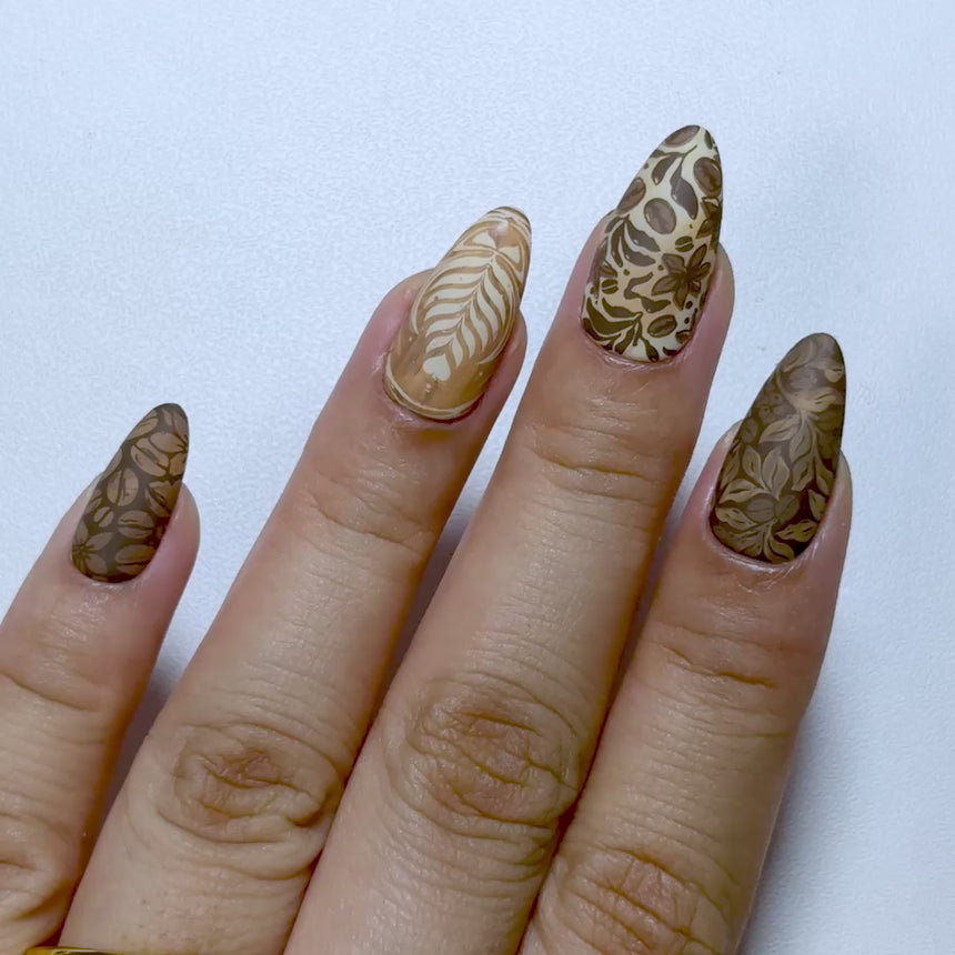 Cafe Con Leche (M726) - Nail Stamping Plate
