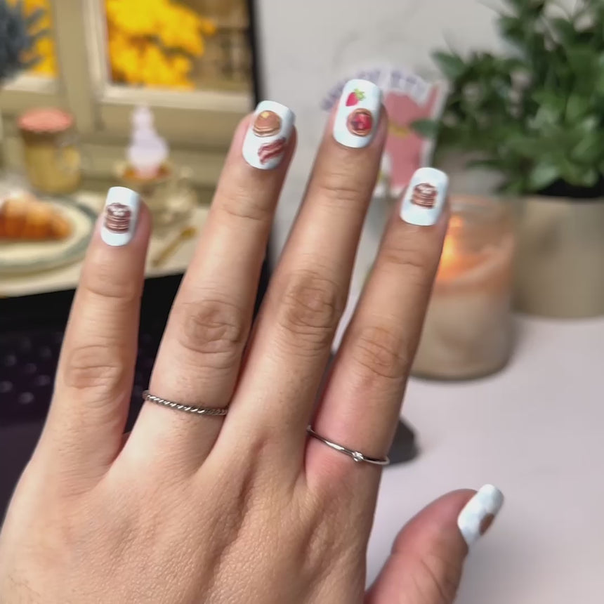 Egghead Cafe x Maniology - Morning Munchies Nail Art Sticker
