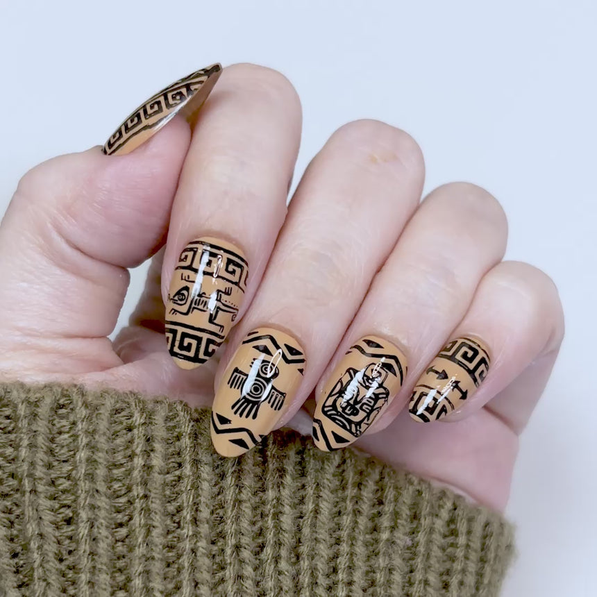 Ancient Geometry (M695) - Nail Stamping Plate