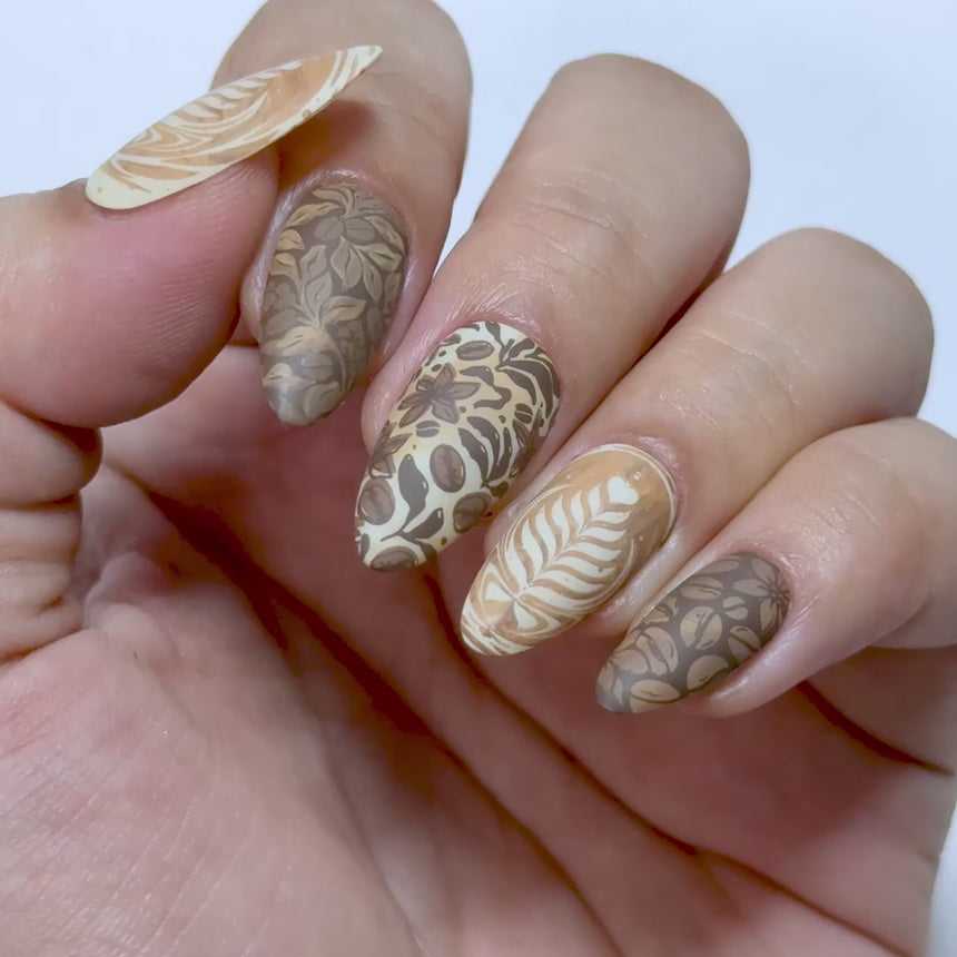 Cafe Con Leche (M726) - Nail Stamping Plate