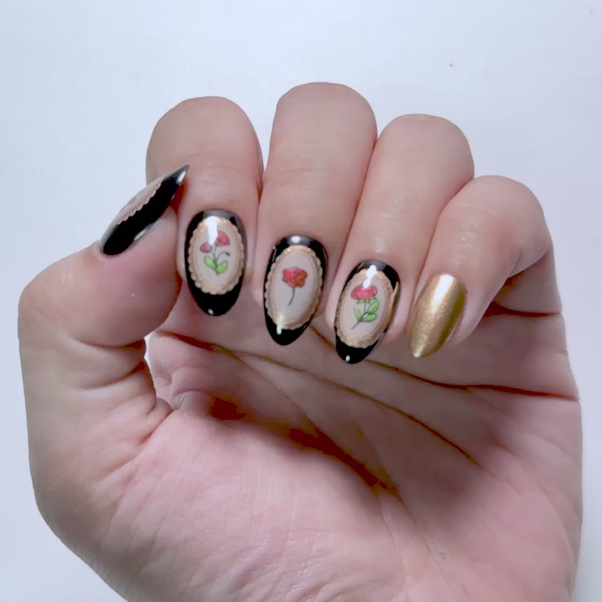 Floral Moments (M652) - Nail Stamping Plate