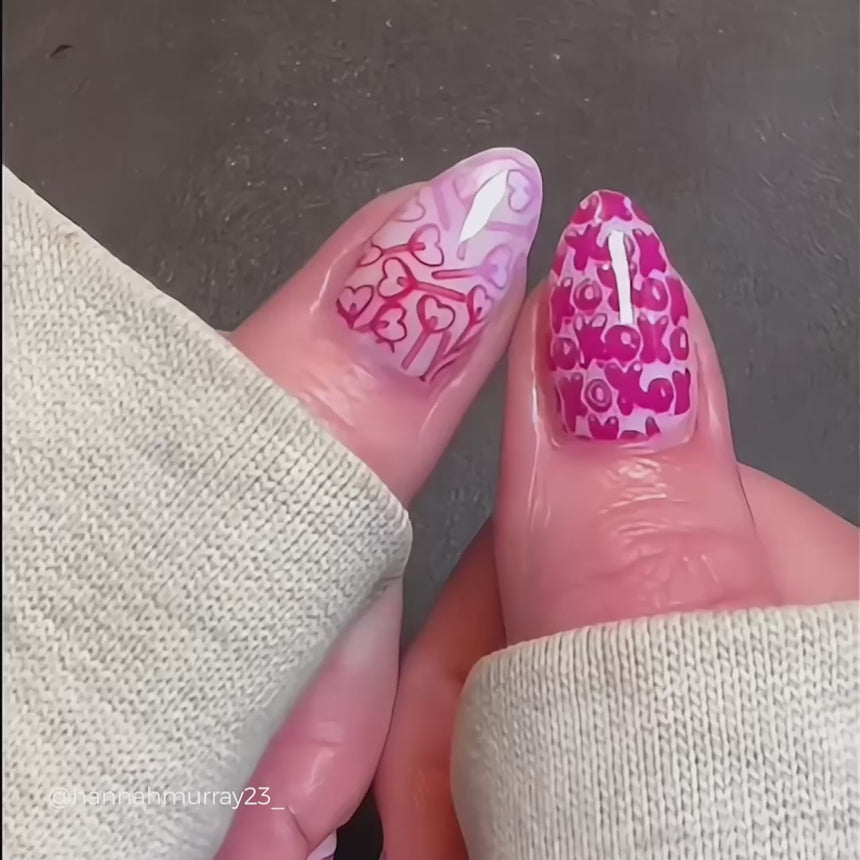 Valentine's Day Occasions: Opposites Attract (m045) - Nail Stamping Plate