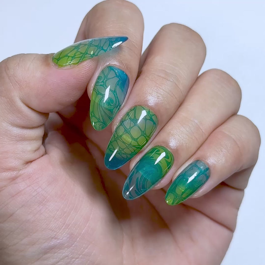 Glass Art (M718) - Nail Stamping Plate