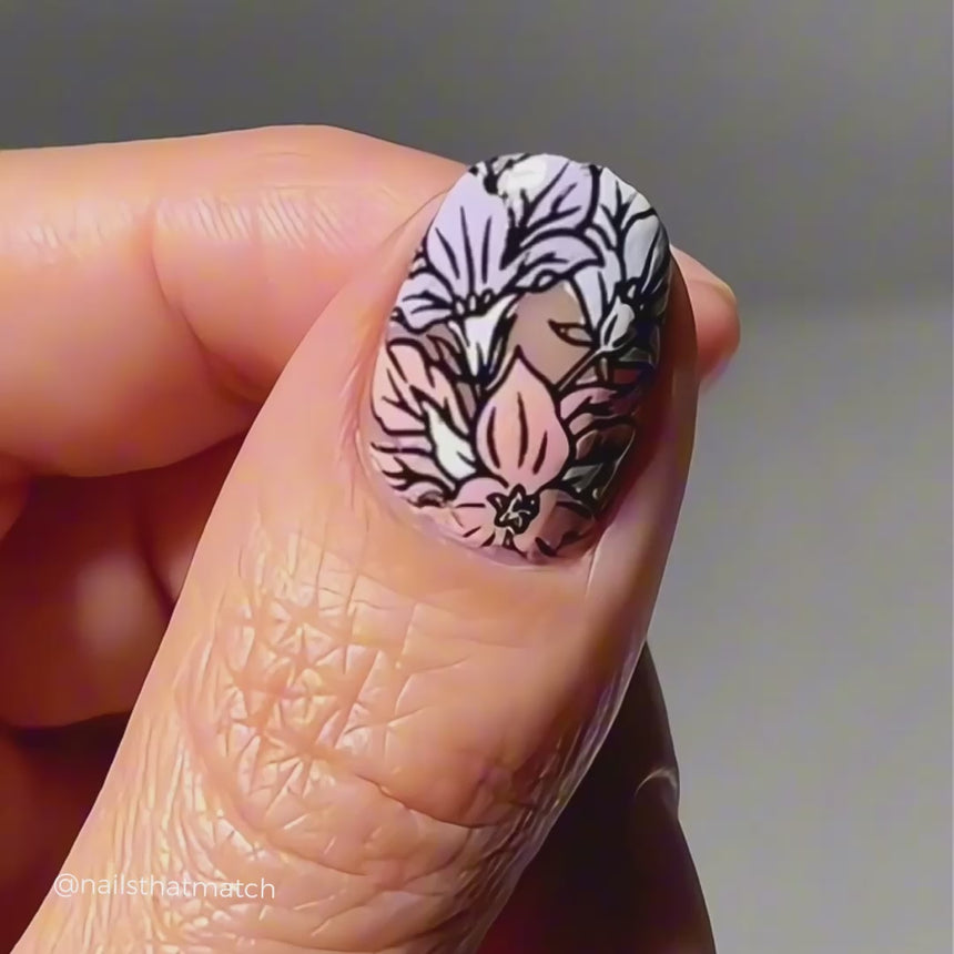 Floral Fantasy (M568) - Nail Stamping Plate