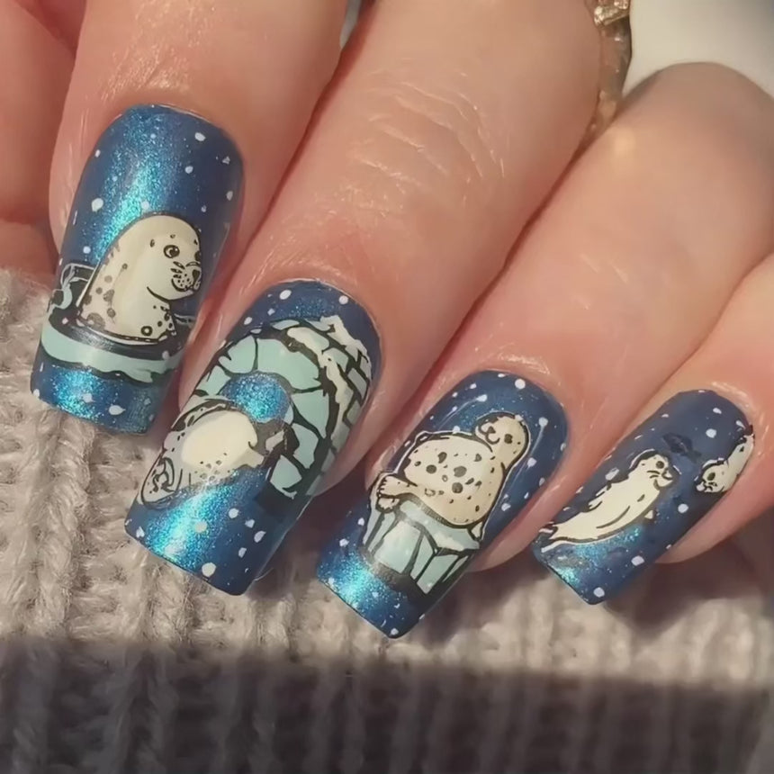 Water Pups (M547) - Nail Stamping Plate