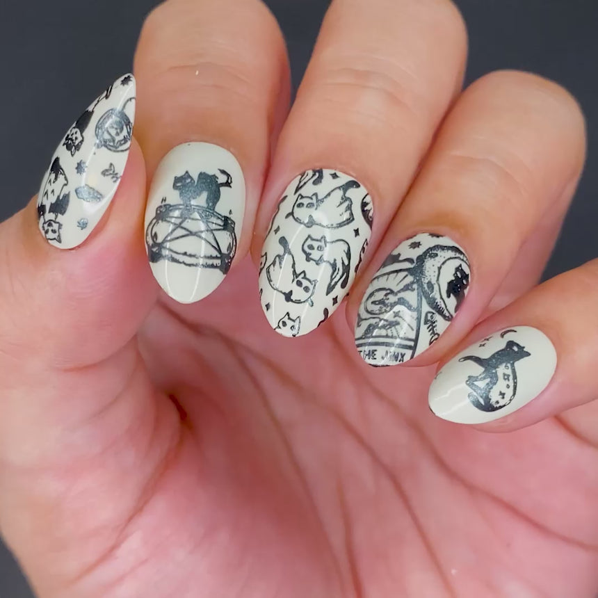 Witch's Familiar (M313) - Nail Stamping Plate
