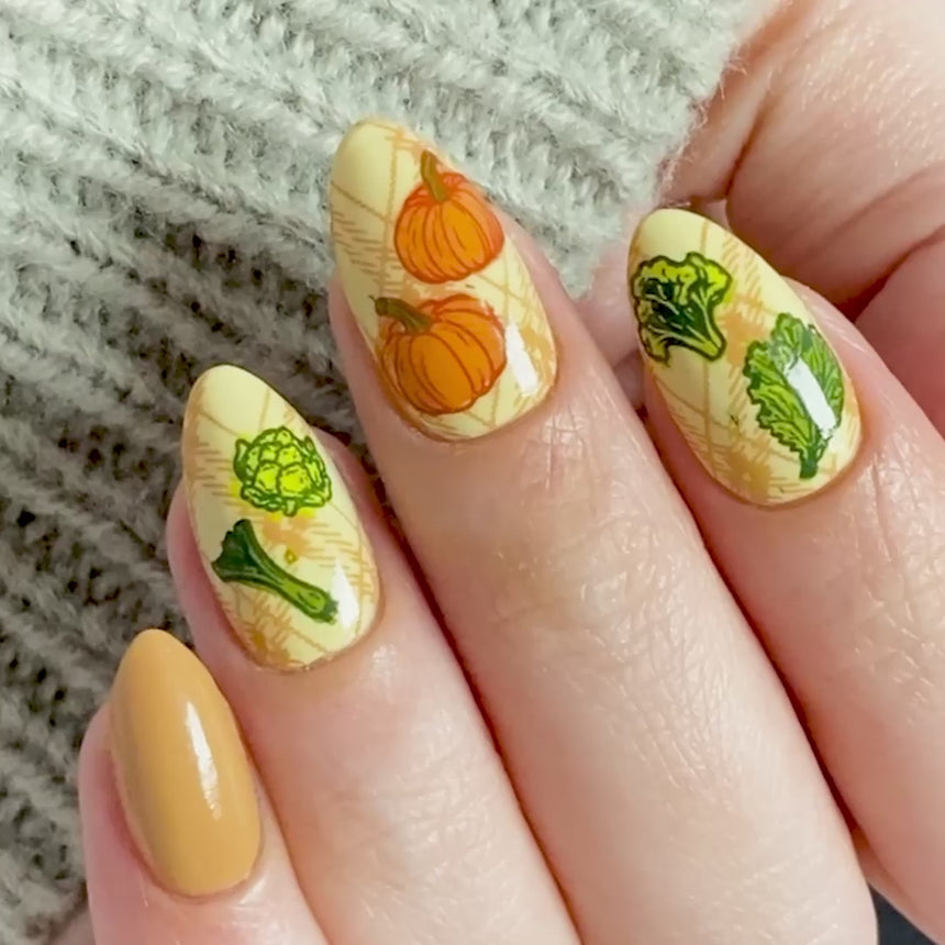 Fall Harvest (M634) - Nail Stamping Plate