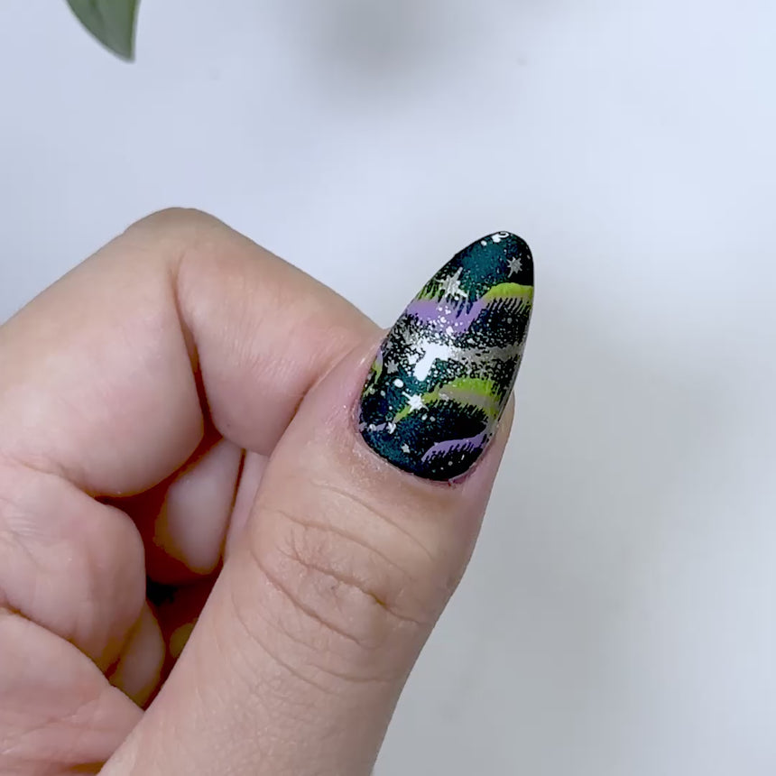 Starlit Skies (M676) - Nail Stamping Plate