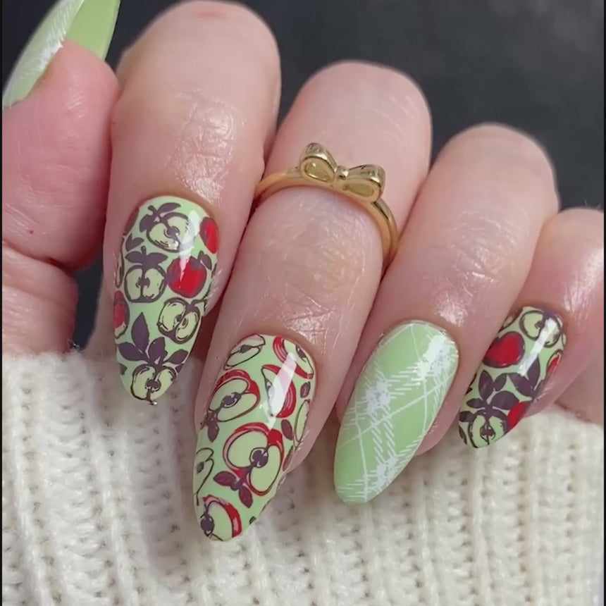 Apple Orchard (M641) - Nail Stamping Plate