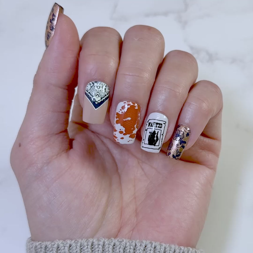 Wild West (m246) -Nail Stamping Plate