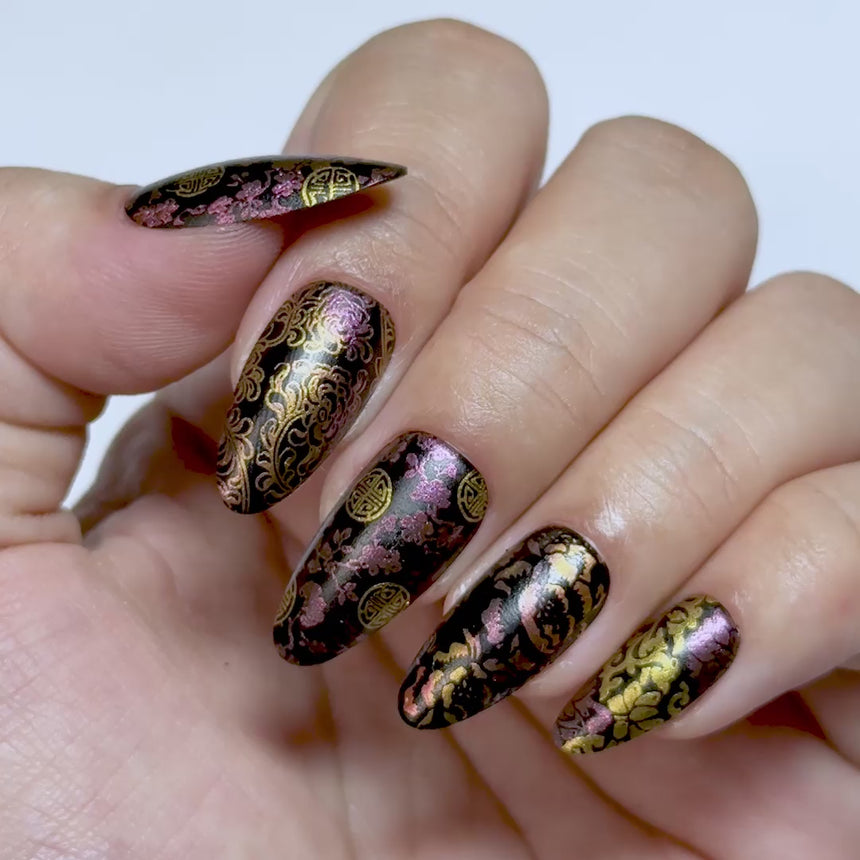 Ceremony Chic (M691) - Nail Stamping Plate