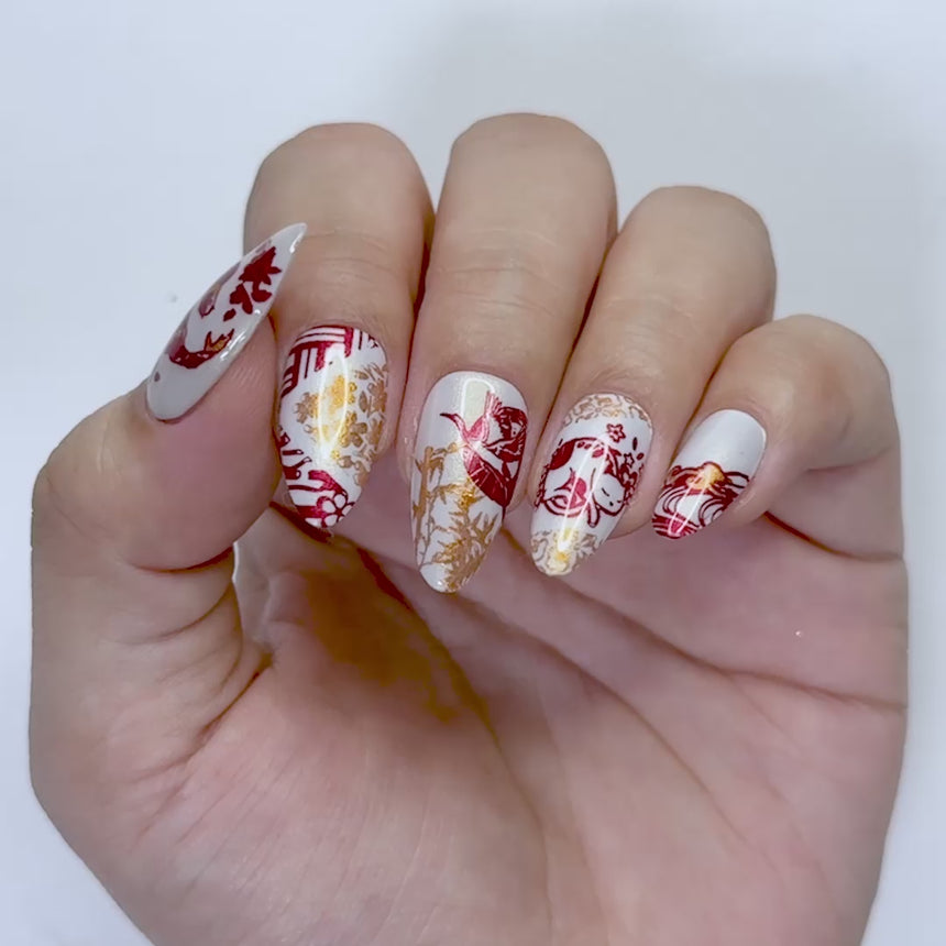 Japanese Porcelain (M460) - Nail Stamping Plate