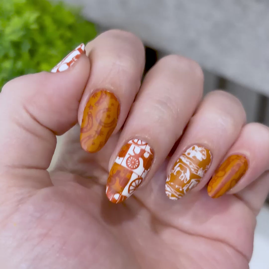 Riding Club (M727) - Nail Stamping Plate