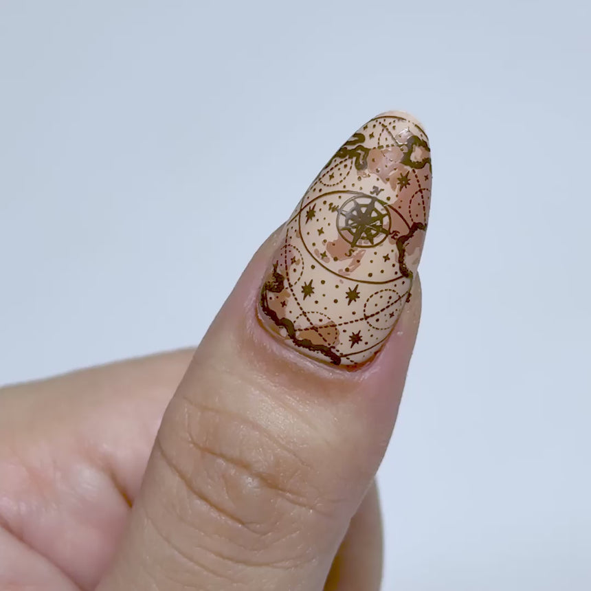 Compass Quest (M601) - Nail Stamping Plate