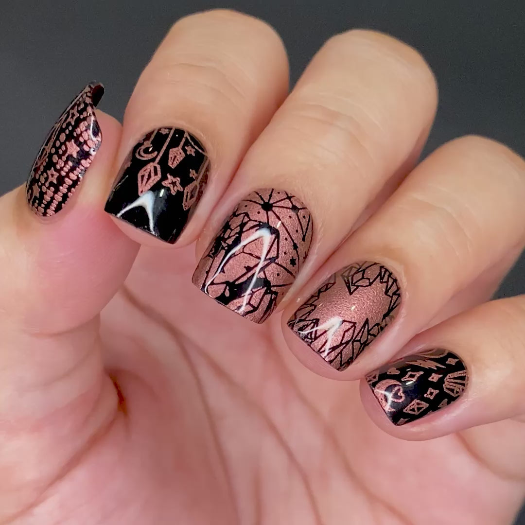 Crystal Galaxy: Space-Themed Nail Stamping Starter Kit