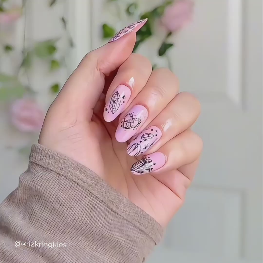 Crystal Galaxy: Space-Themed Nail Stamping Starter Kit