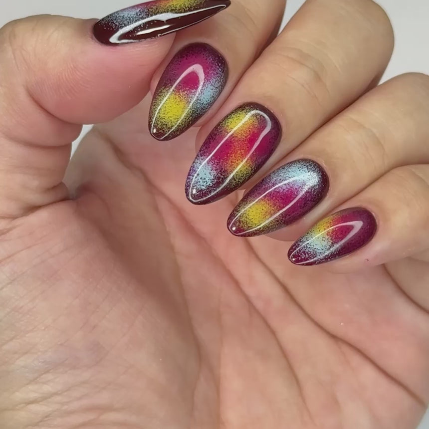 Retro Glow: Airwave Aura (MXM153) - Nail Stamping Plate