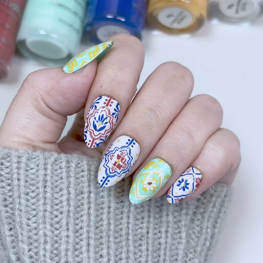 Villa Mosaic (M696) - Nail Stamping Plate