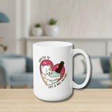 Addicted to Cats and Nail Polishes Ceramic Coffee Mug 15oz