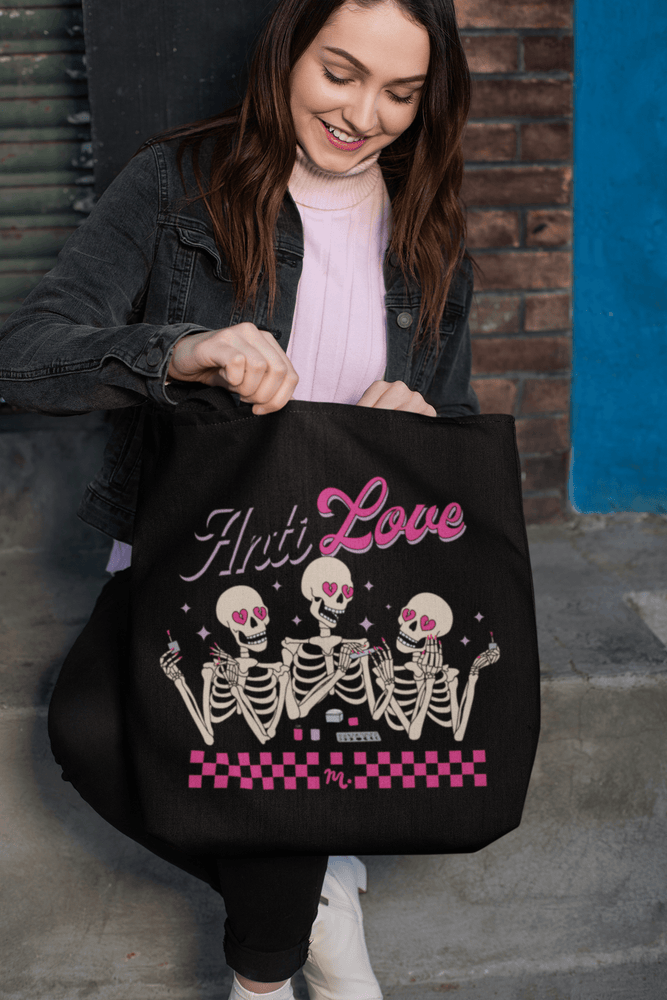 Anti Love Club Black Tote Bag