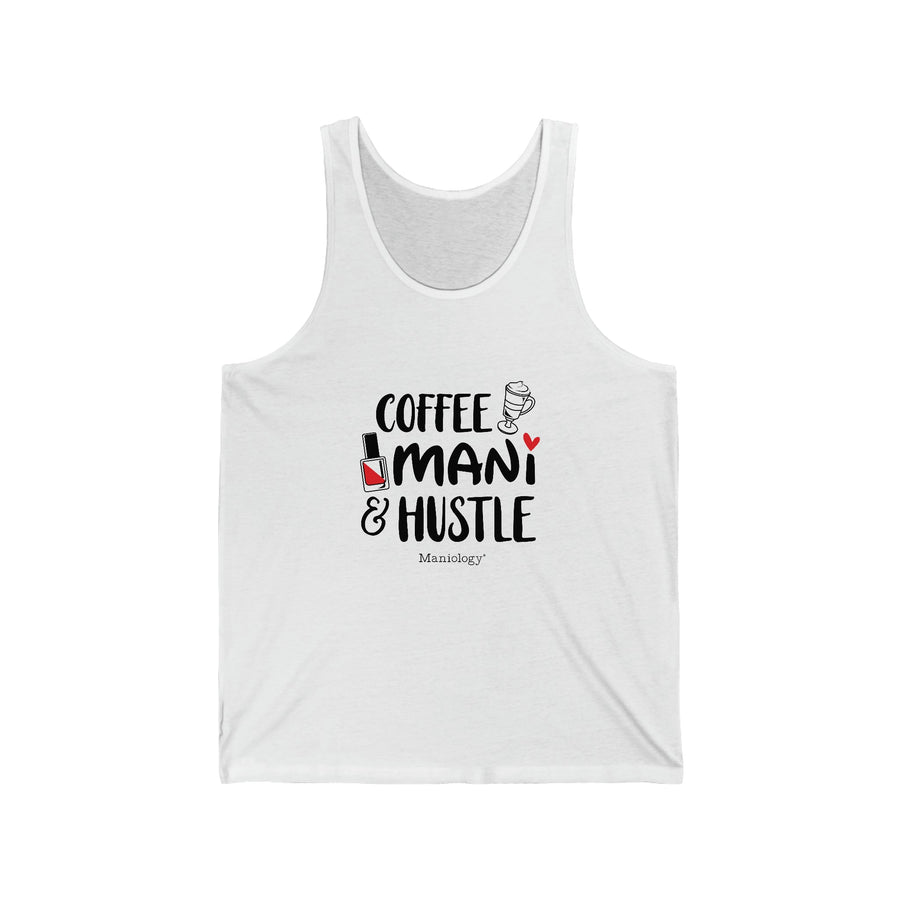 Coffee-Mani-Hustle - Jersey Tank Top