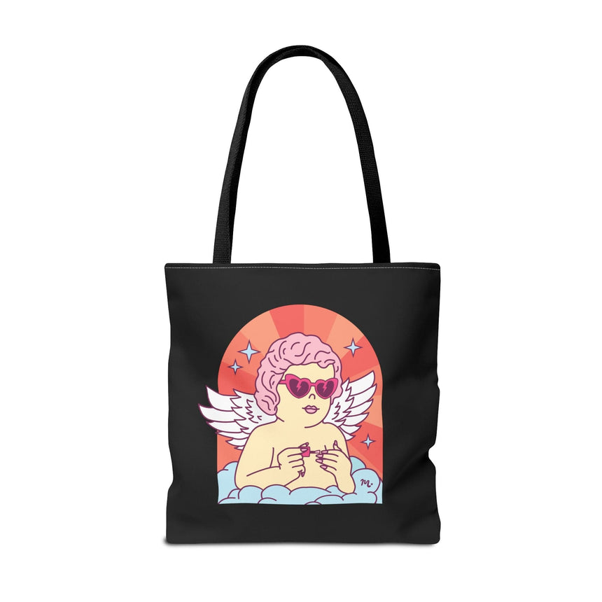 Cupid's Nail Spa Black Tote Bag