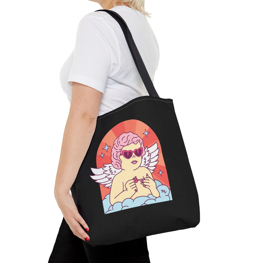 Cupid's Nail Spa Black Tote Bag