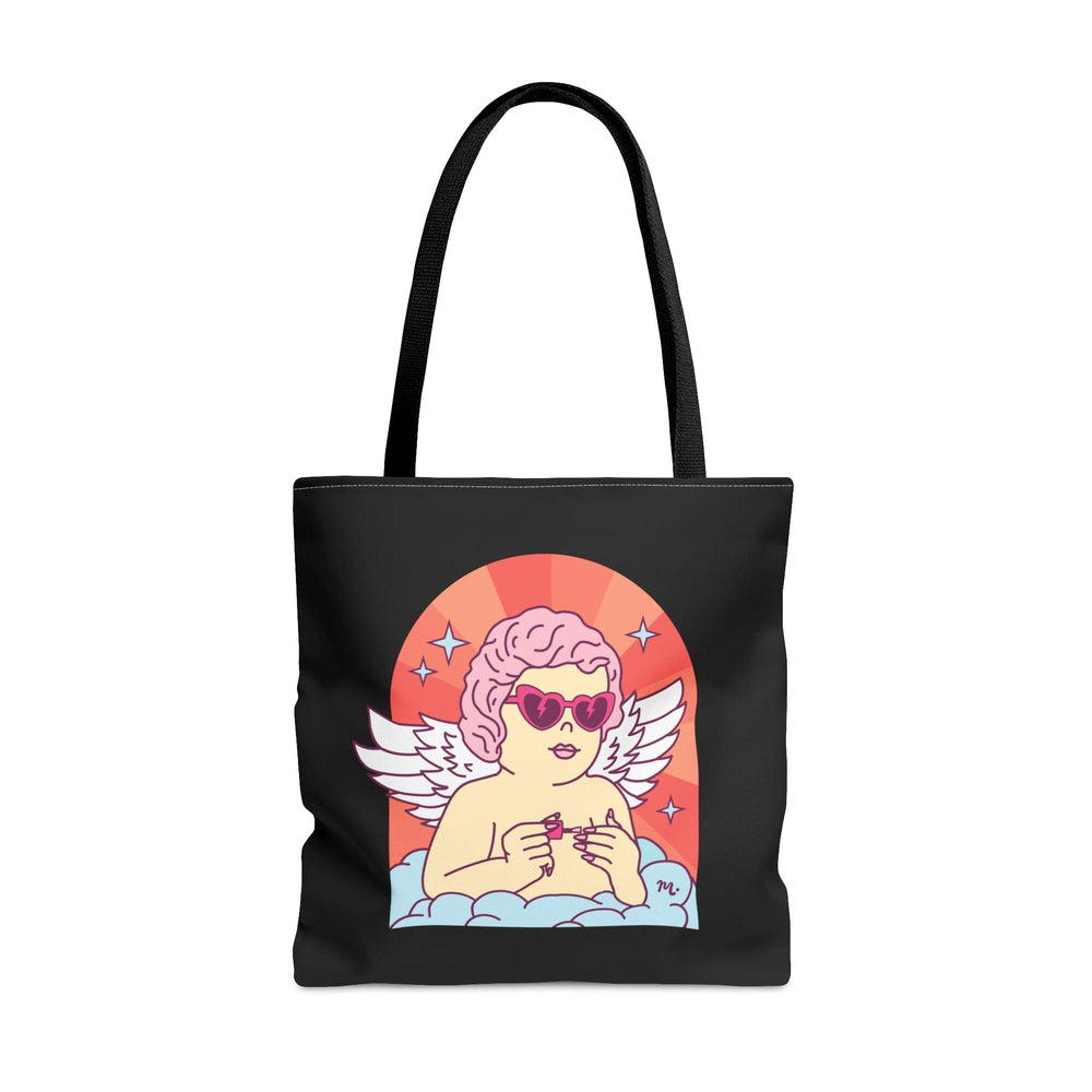 Cupid's Nail Spa Black Tote Bag