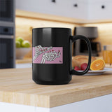 Dead But Nailed It Ceramic Coffee Black Mug 15oz