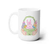 Easter Bunny Ceramic Coffee Mug 15oz
