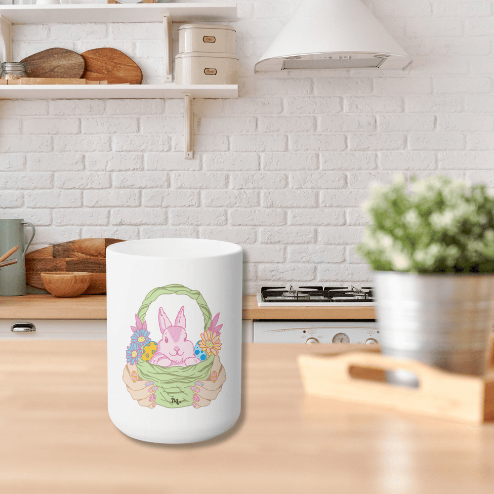 Easter Bunny Ceramic Coffee Mug 15oz