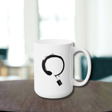 Enso Circle Ceramic Coffee Mug 15oz
