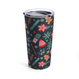 Festively Manicured Black Tumbler 20oz