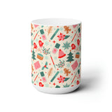 Festively Manicured Ceramic Coffee Mug 15oz