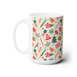 Festively Manicured Ceramic Coffee Mug 15oz