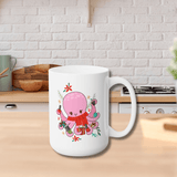 Gifted Octopus Ceramic Coffee Mug 15oz