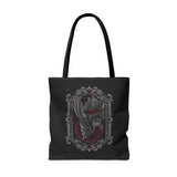 Gothic Halloween Black Tote Bag