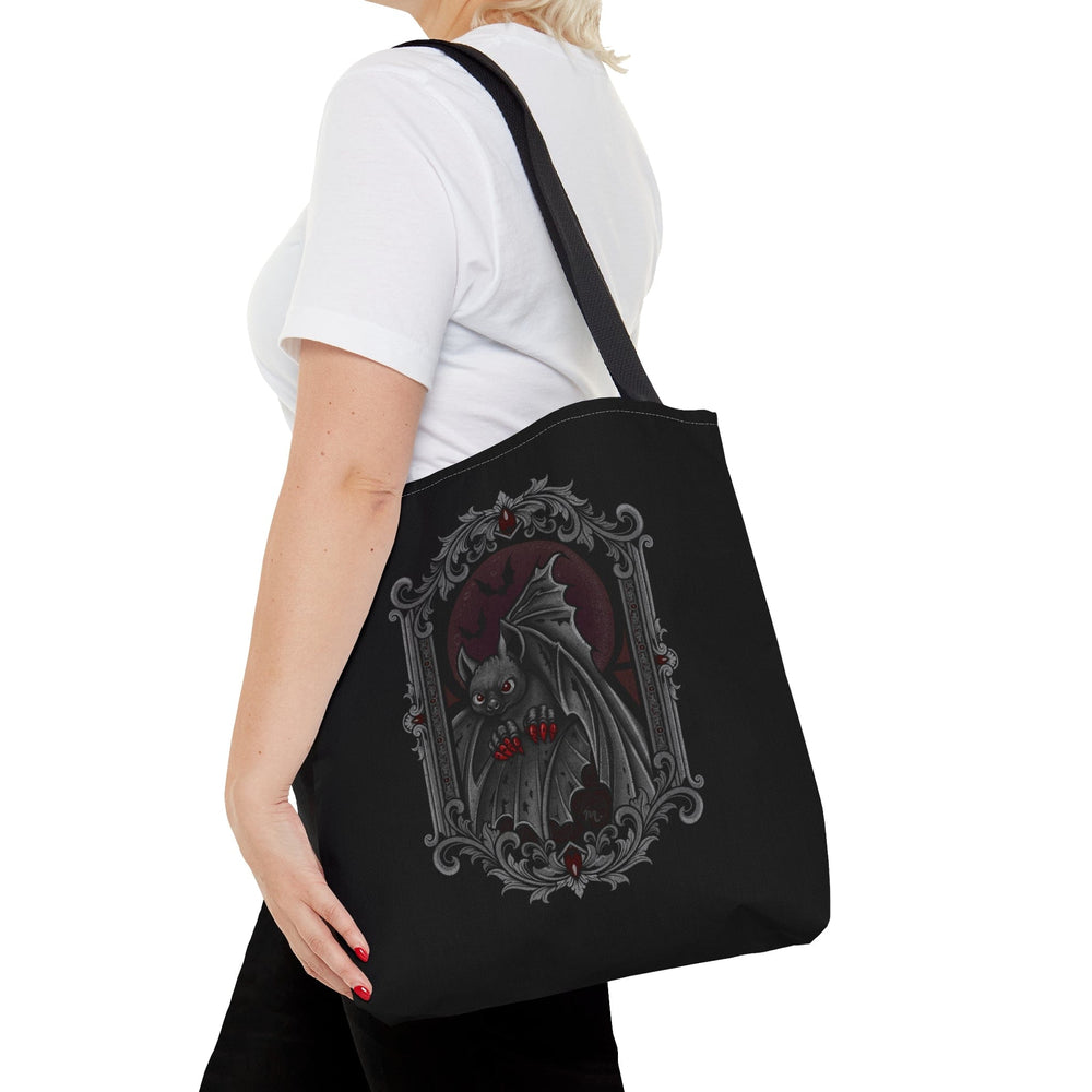 Gothic Halloween Black Tote Bag